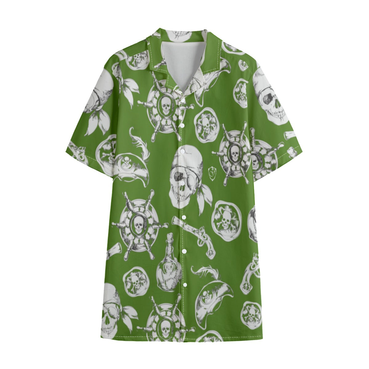 gorgani pirate Men's Hawaiian Shirt With Button Closure |115GSM Cotton poplin