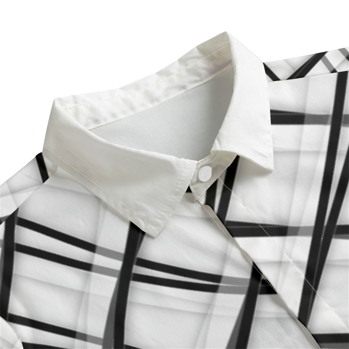 black and white button down gorgani