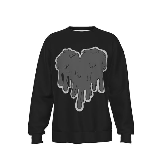 gorgani Men's Thicken Sweater grey heart