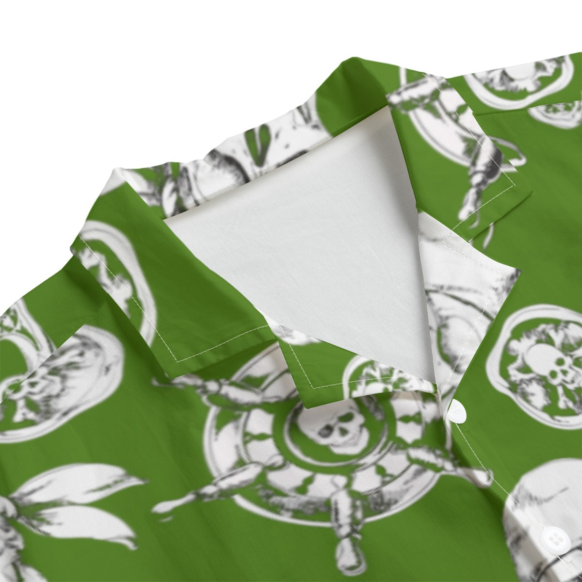 gorgani pirate Men's Hawaiian Shirt With Button Closure |115GSM Cotton poplin
