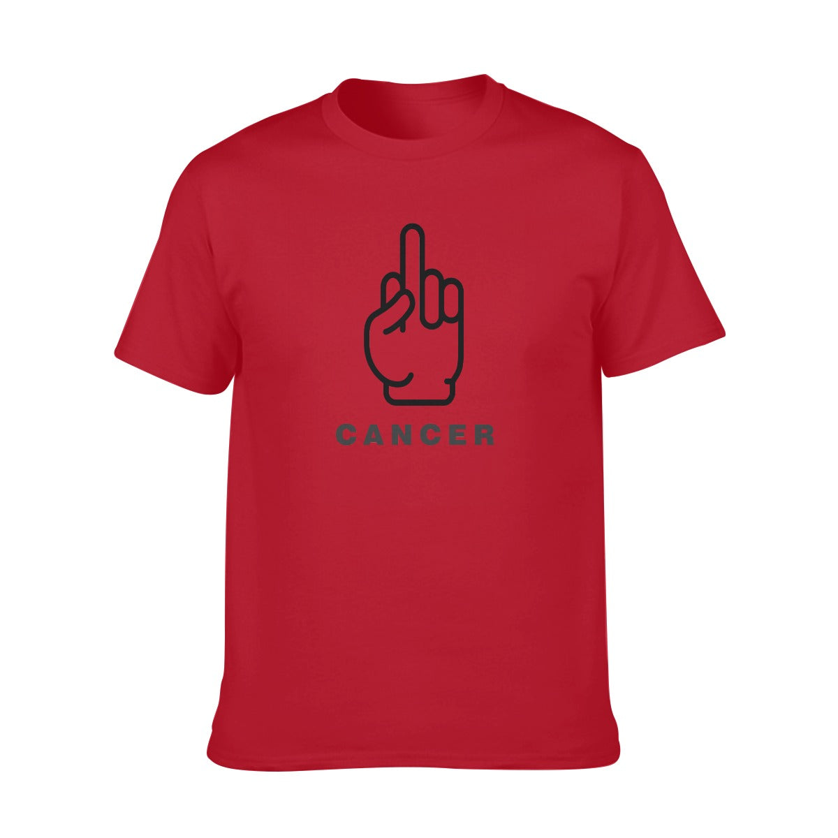 uni-sex O-neck Short Sleeve T-Shirt | 180GSM Cotton F cancer