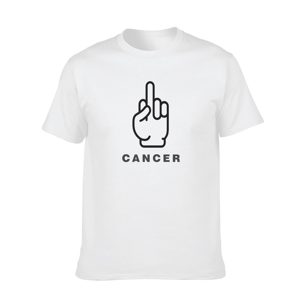 uni-sex O-neck Short Sleeve T-Shirt | 180GSM Cotton F cancer
