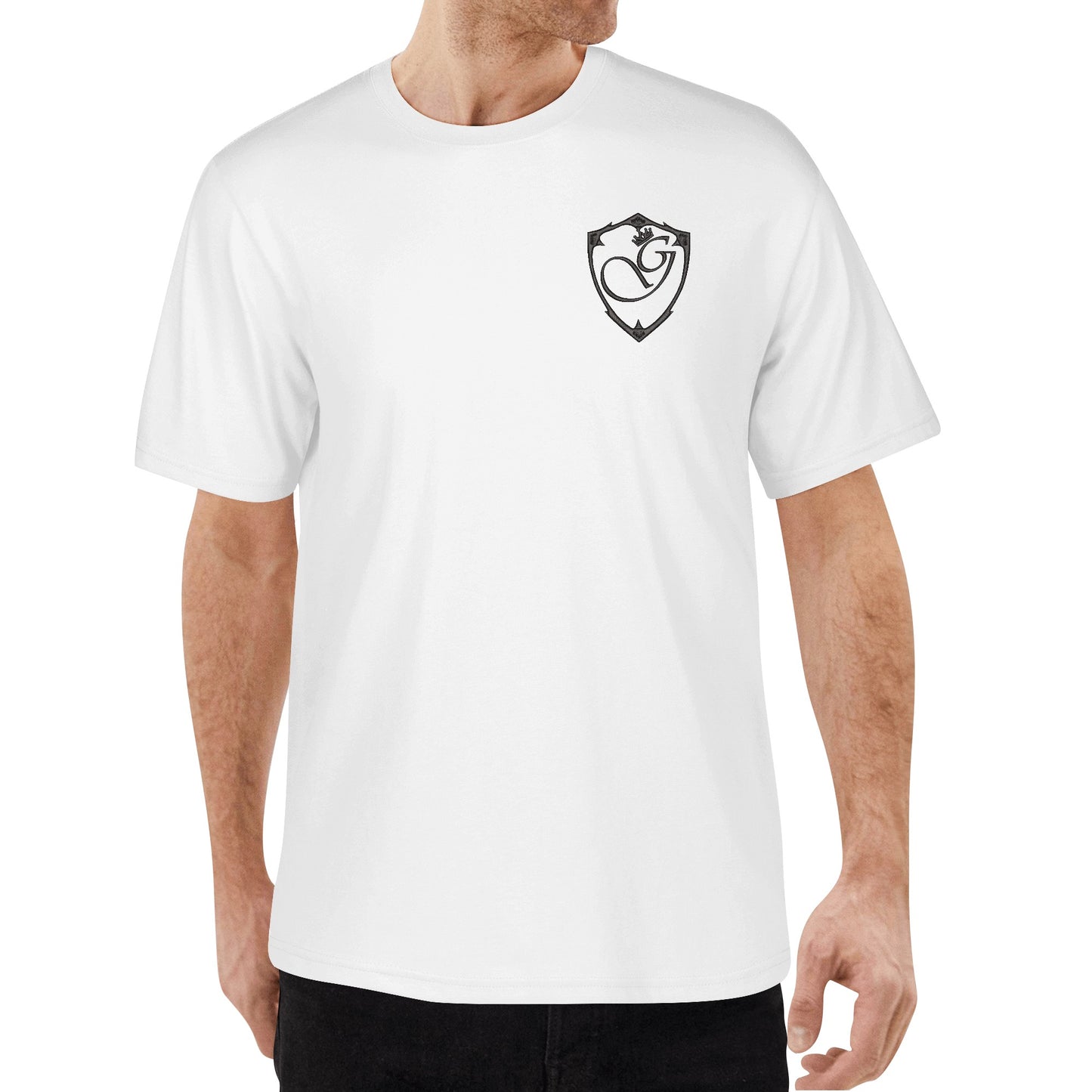 Gorgani Embroidered Mens Cotton T shirt (Chest Design)