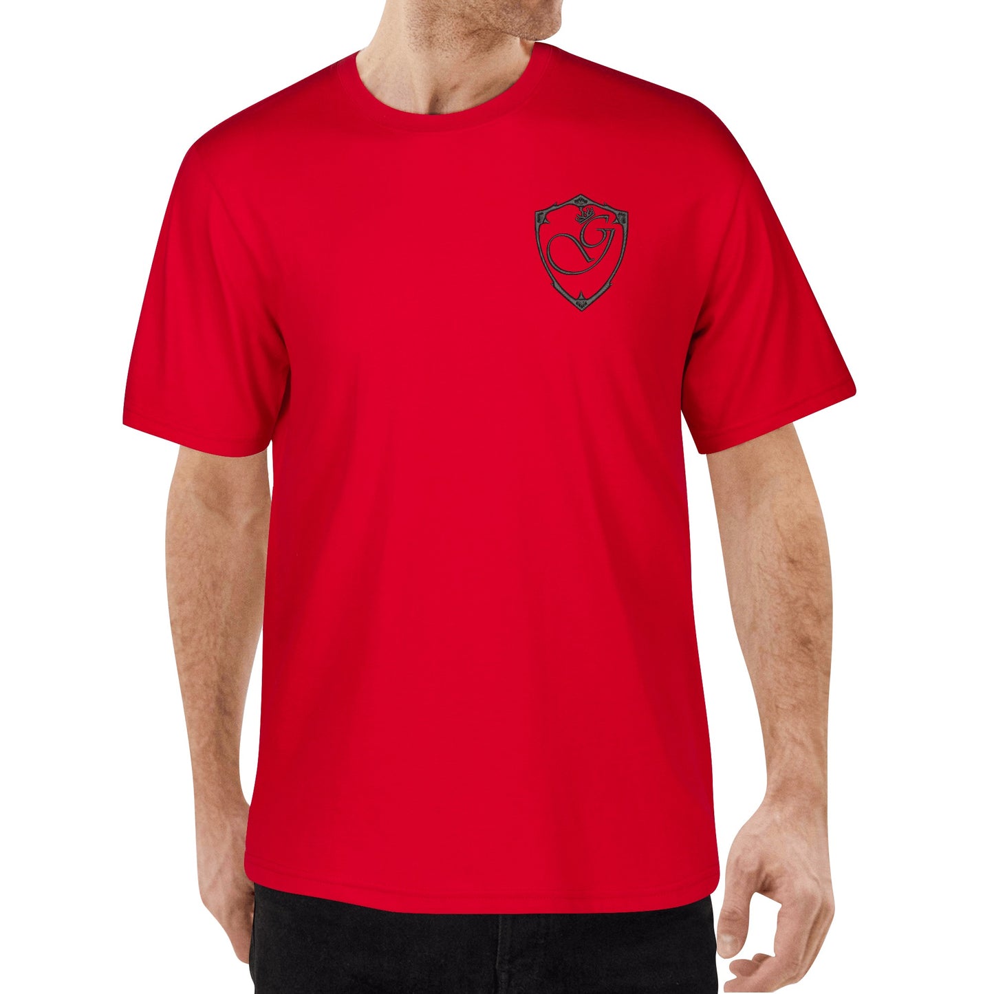 Gorgani Embroidered Mens Cotton T shirt (Chest Design)