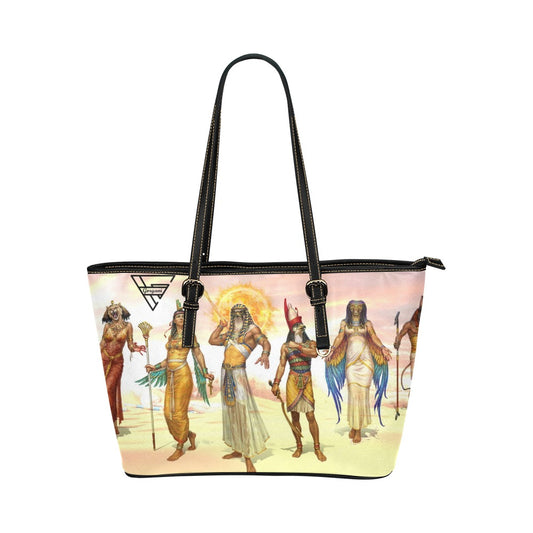 super gorgani gypt Leather Tote Bag (Model 1651) (Big)