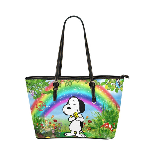 r logo Leather Tote Bag (Model 1651) (Big)
