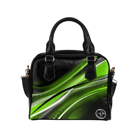 G-Letter neon green Shoulder Handbag (Model 1634)