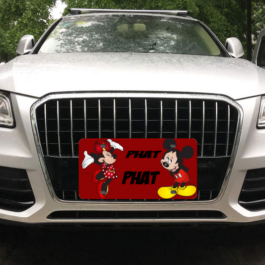 Micky Custom Aluminum Automotive License Plate 12" x 6"
