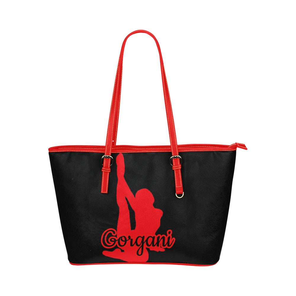 R sexy red2 Leather Tote Bag (Model 1651) (Big)