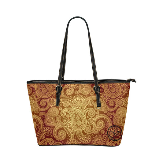 gorgani bandana style Leather Tote Bag (Model 1651) (Big)