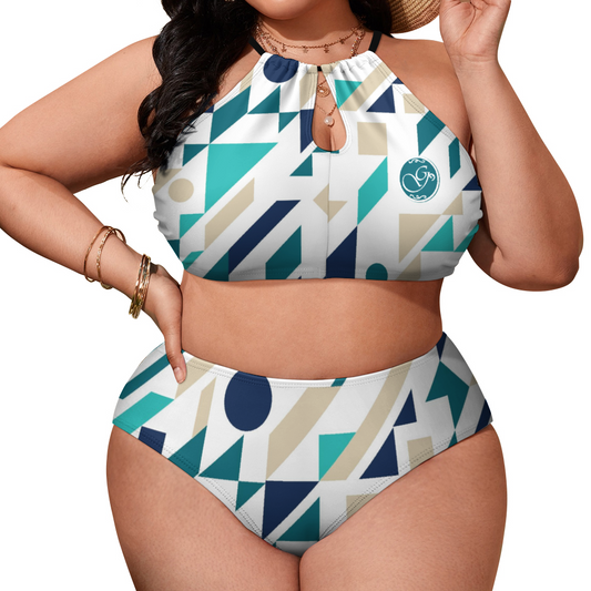 gorgani  Plus Size Women's Two Piece Swimsuit Stylish Bikini Suits