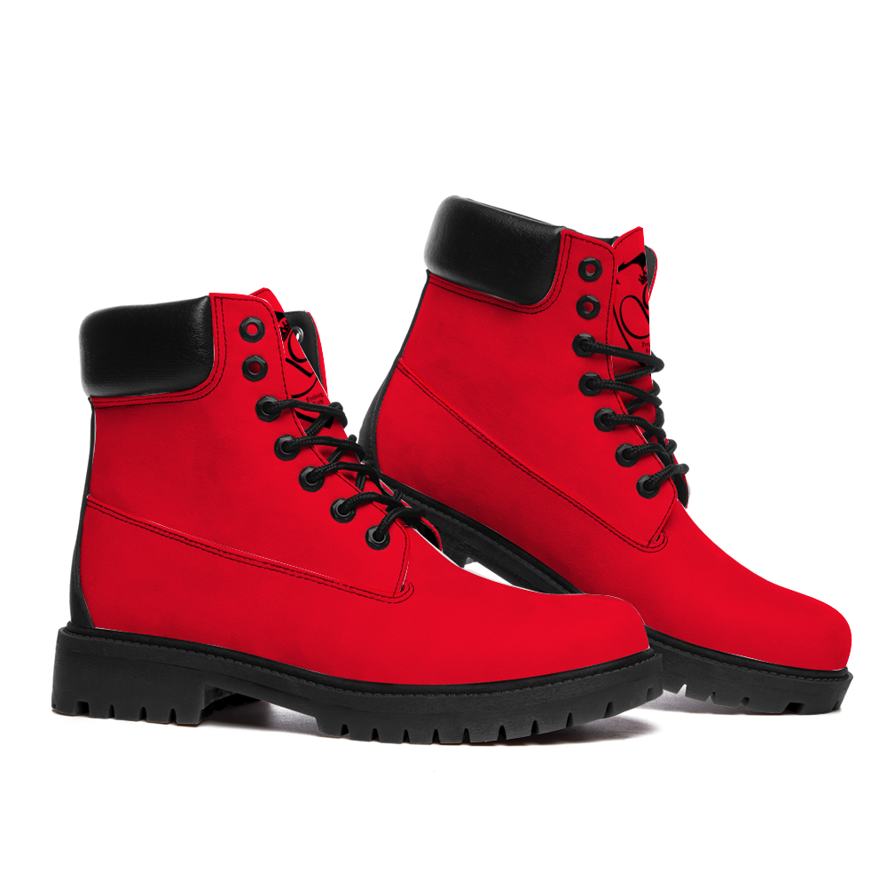Gorgani Round Toe Boots Fashion Boots red