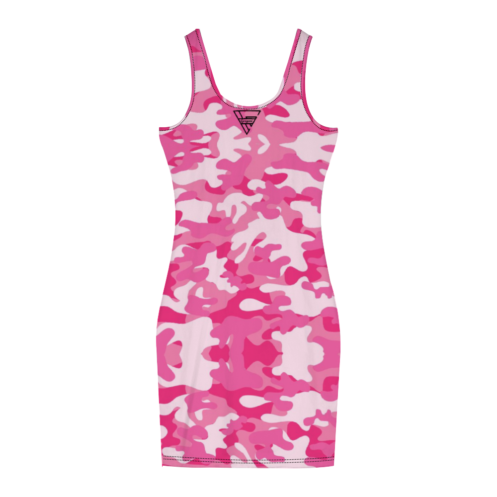 Gorgani camo Print Women's Tank Dress Stylish Sleeveless Dress