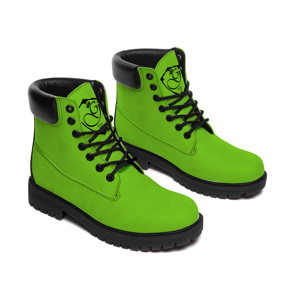Gorgani Round Toe Boots Fashion Boots neon green