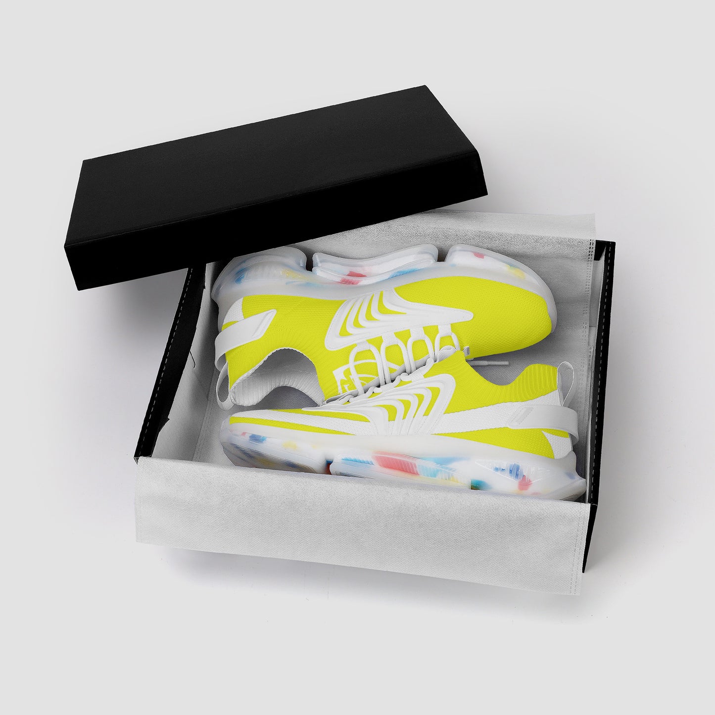 Air Max React Sneakers - White and yellow