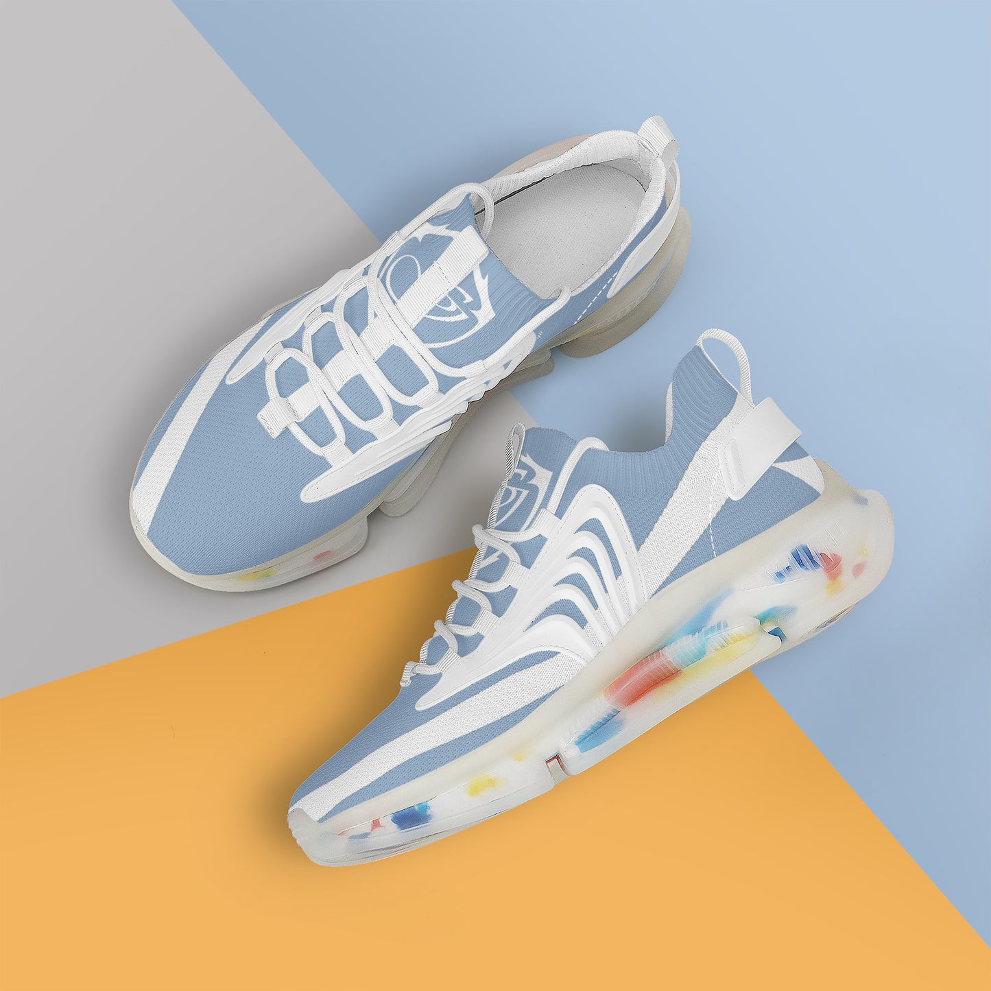 White and powder blue Gorgani