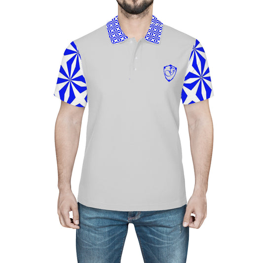 gorgani gami Polo Shirt blue and lt grey