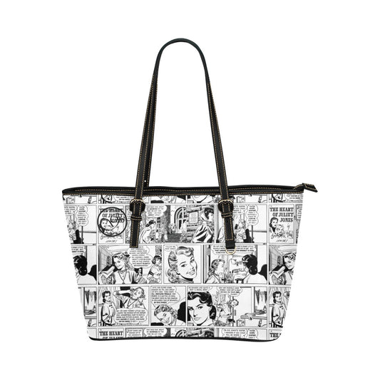 G-Logo gorgani comic 2 Leather Tote Bag (Model 1651) (Big)