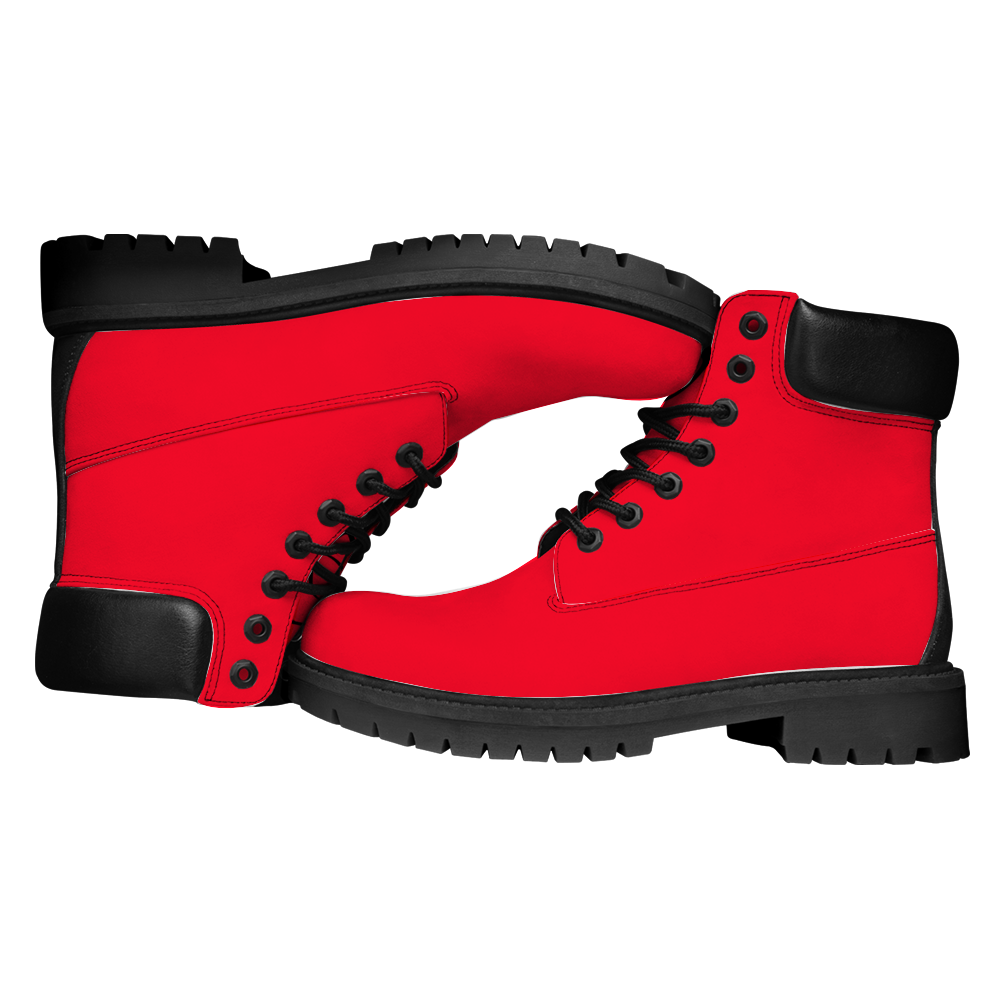 Gorgani Round Toe Boots Fashion Boots red