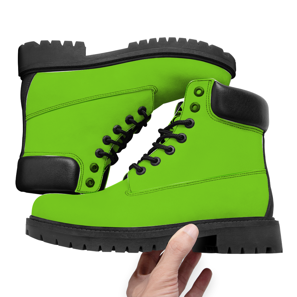 Gorgani Round Toe Boots Fashion Boots neon green