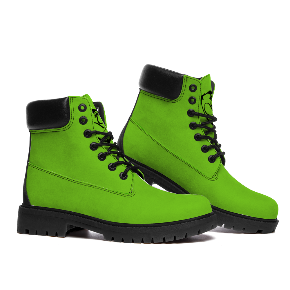 Gorgani Round Toe Boots Fashion Boots neon green