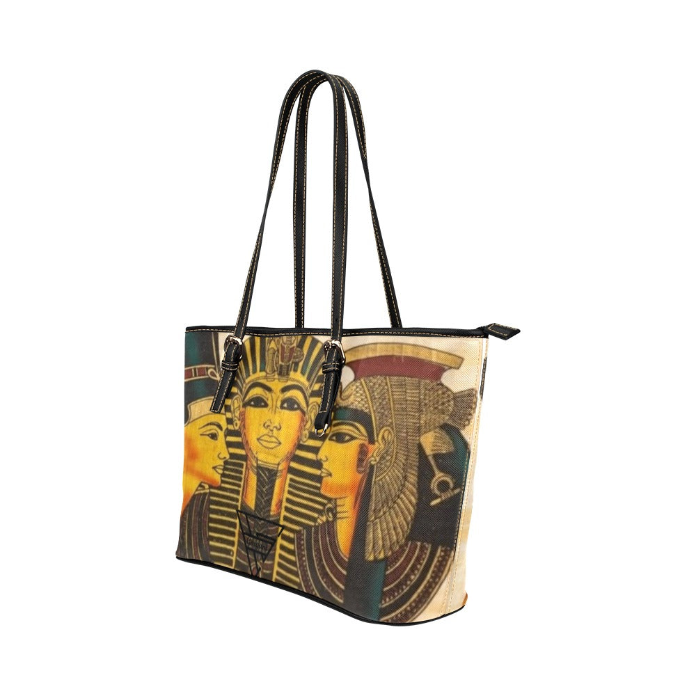 super gorgani gypt2 Leather Tote Bag (Model 1651) (Big)