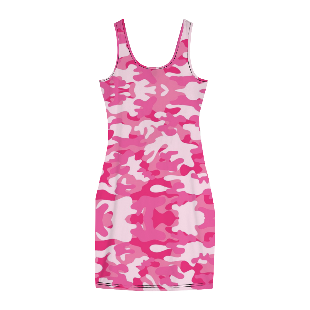 Gorgani camo Print Women's Tank Dress Stylish Sleeveless Dress