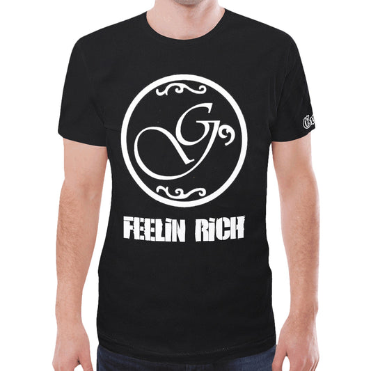 G-Letter-gorgani feelin rich New All Over Print T-shirt for Men (Model T45)