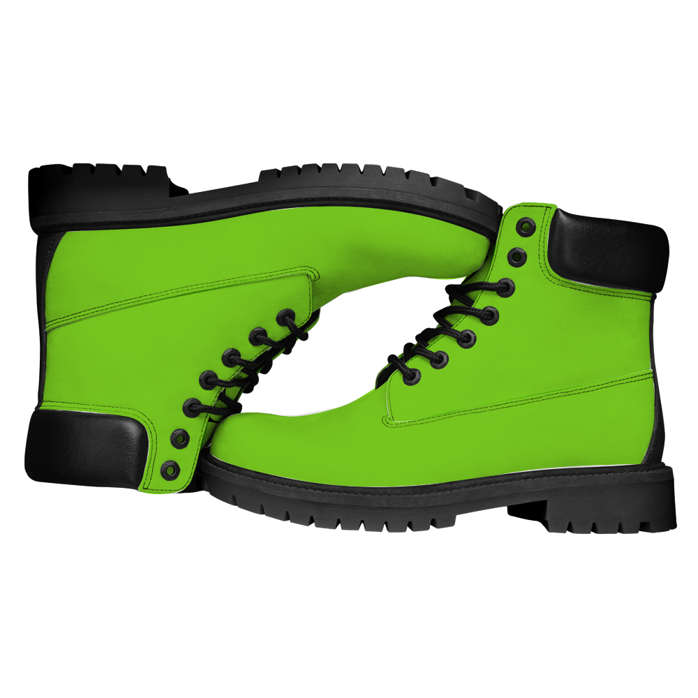 Gorgani Round Toe Boots Fashion Boots neon green