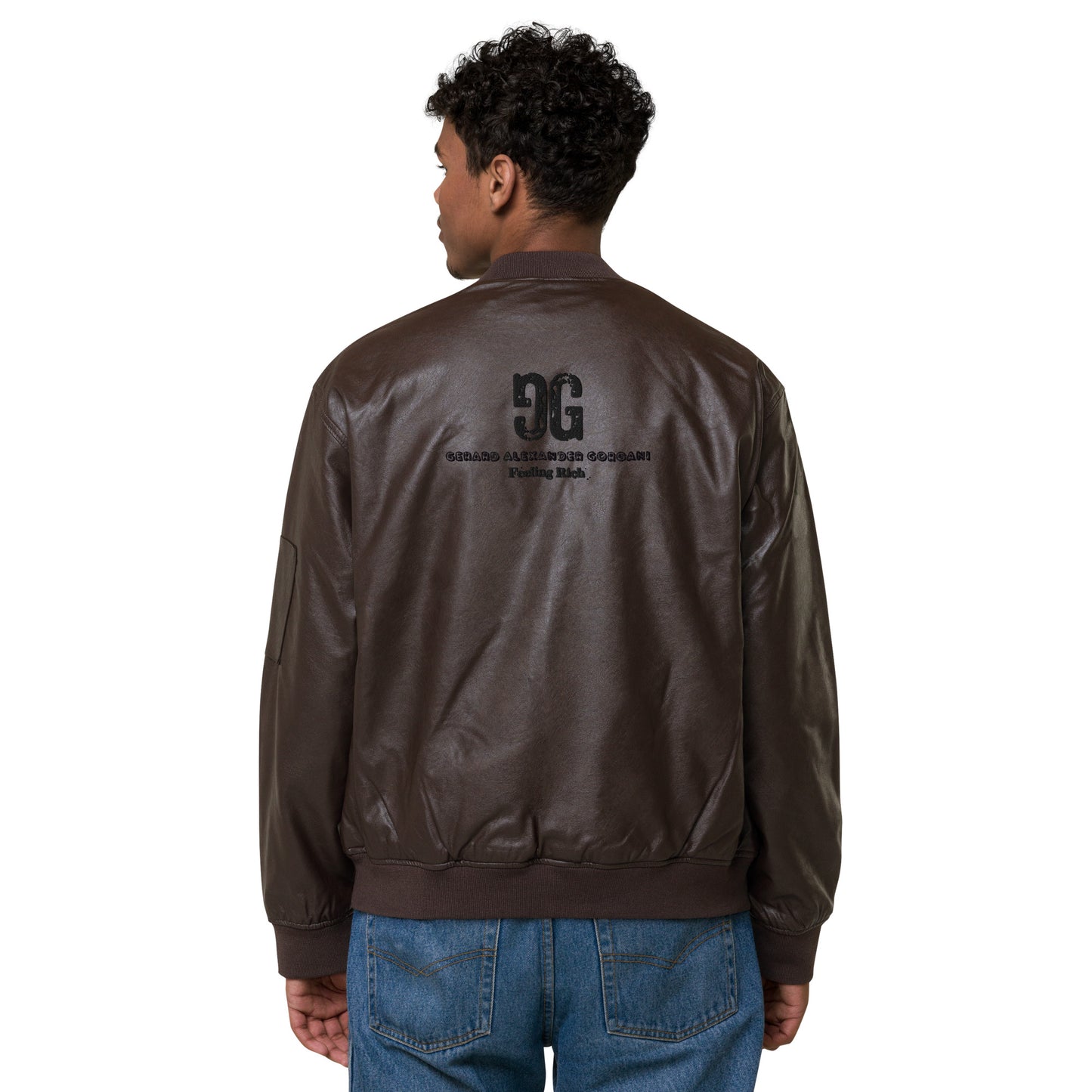 Leather Bomber Jacket