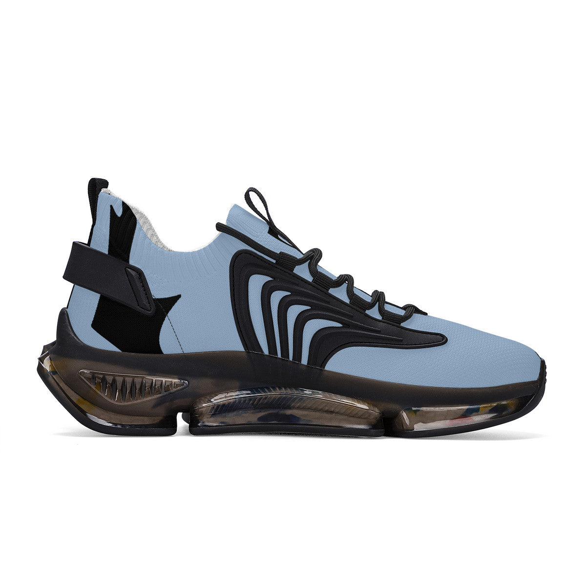 SF_S36 Air Max React Sneakers - Black and powder blue