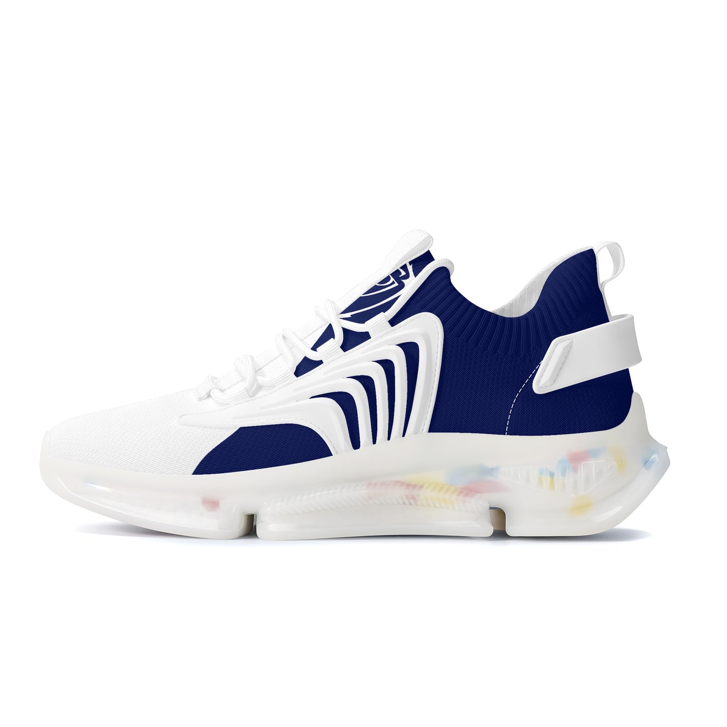 Gorgani SF_S35 Air Max React Sneakers - White and blue