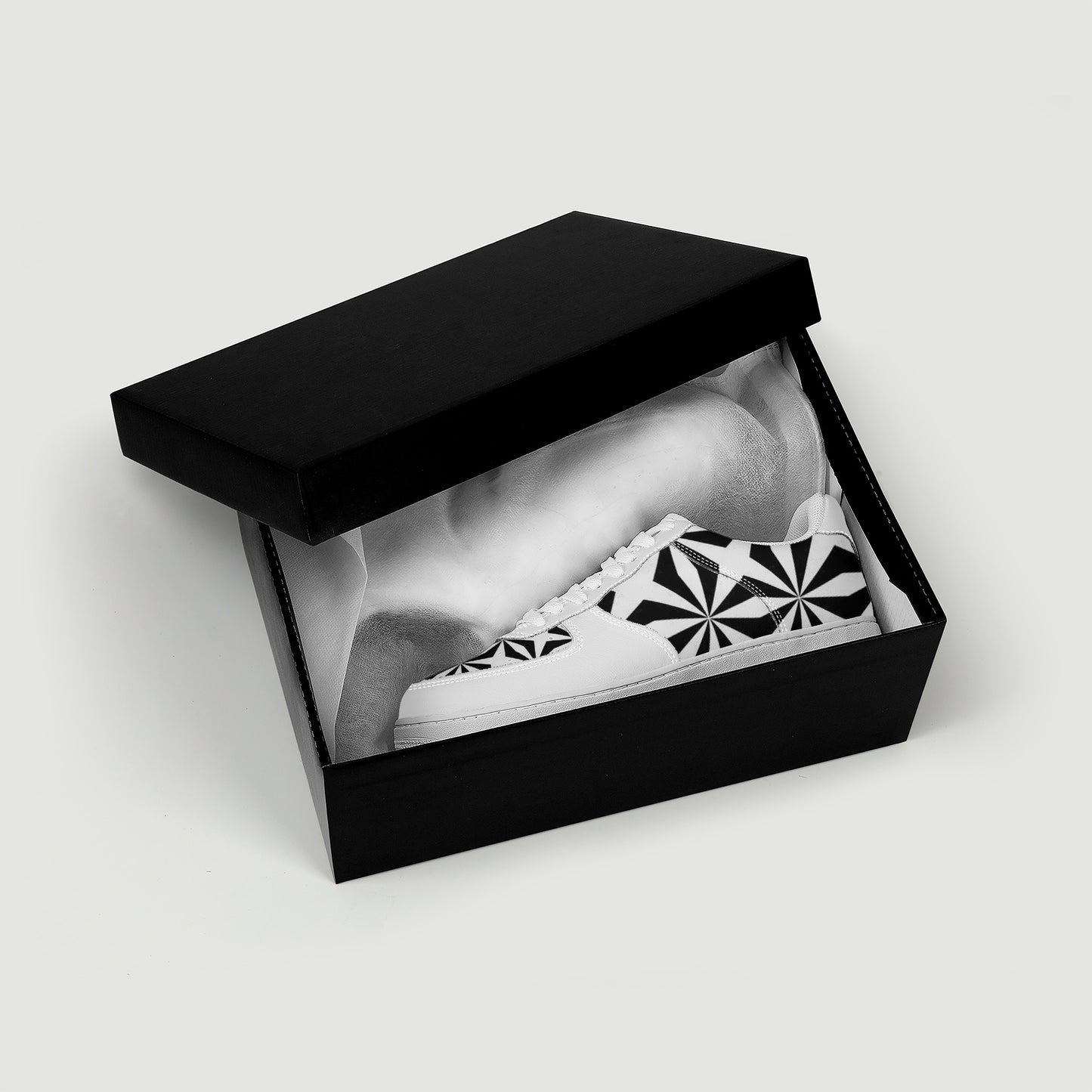 SF_F8 Low Top Unisex Sneaker gorgani b-n-w