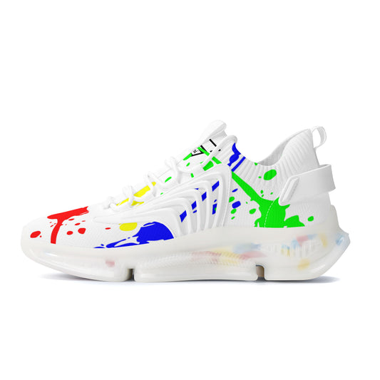 Gorgani SF_S35 Air Max React Sneakers - White an paint splash